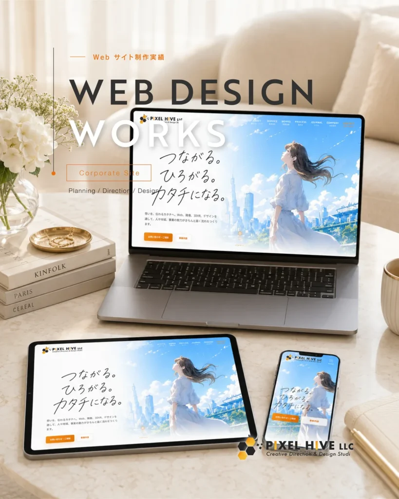PIXEL HIVE LLC（自社サイト） 制作実績